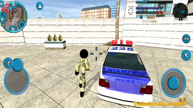 US Army Stickman Rope Hero - Walkthrough Part #2 - Vegas Gangster City - Android Gameplay