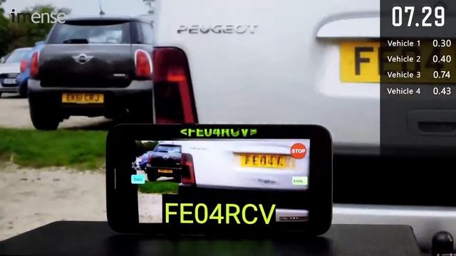 ANPR Android Capturing License Plates on foot in a Car Park