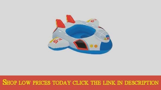 Details Moolecole Aircraft Baby Inflatable PVC Swimming Seat Ring Boat Ride Ki Top