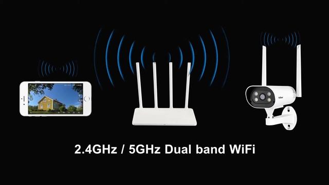 2022 New Release 2.4G & 5G Wifi Cctv Camera, IP66 Waterproof,AI Human Detection, Color Night Vision