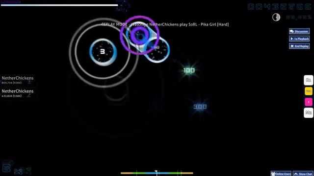 Osu! - S3rl - Pika Girl [Hard + Touch screen]