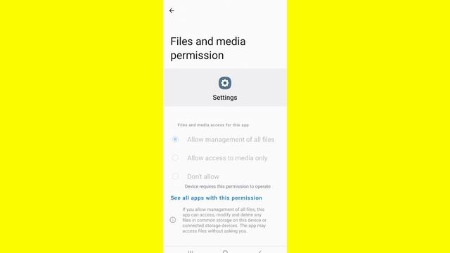 Fix Device requires this permission to operate Problem Solve In Android