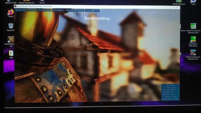 Lenovo Legion 5 Pro Stingray White | Unigine Heaven 4.0 Benchmark Test ( BASIC PRESET )