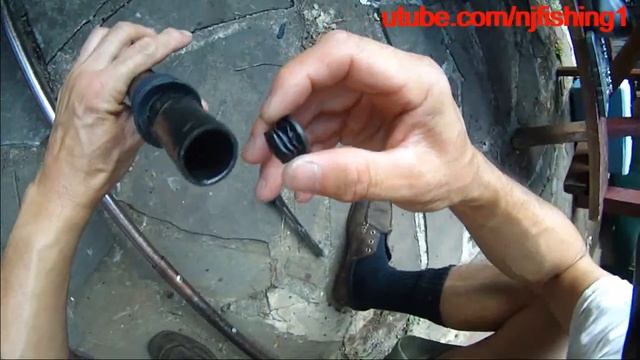 How to make a bike seat extender? Using sliding shower curtain rod (joined by rivets)