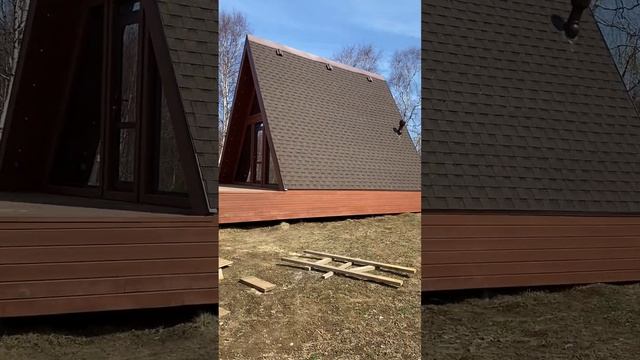 Обзор каркасных домов в стиле А-фрейм #обзордома #афрейм #каркасныйдом #каркасник #иркутск
