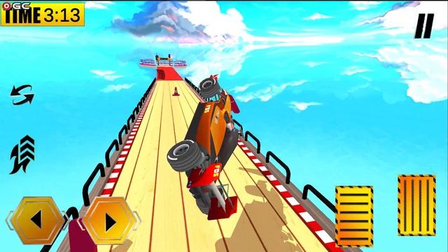 Hot Formula Car Big Wheels Race / Impossible Stunt Car Racing 2021 / Android GamePlay