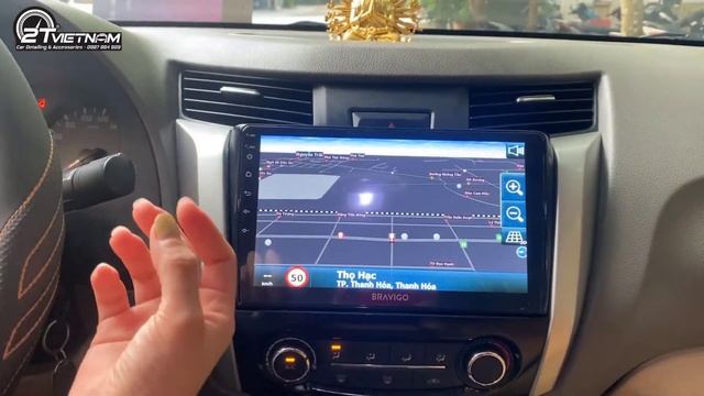 Nissan Navara lên màn hình Android Bravigo Ultra Pro - Cấu hình siêu khủng