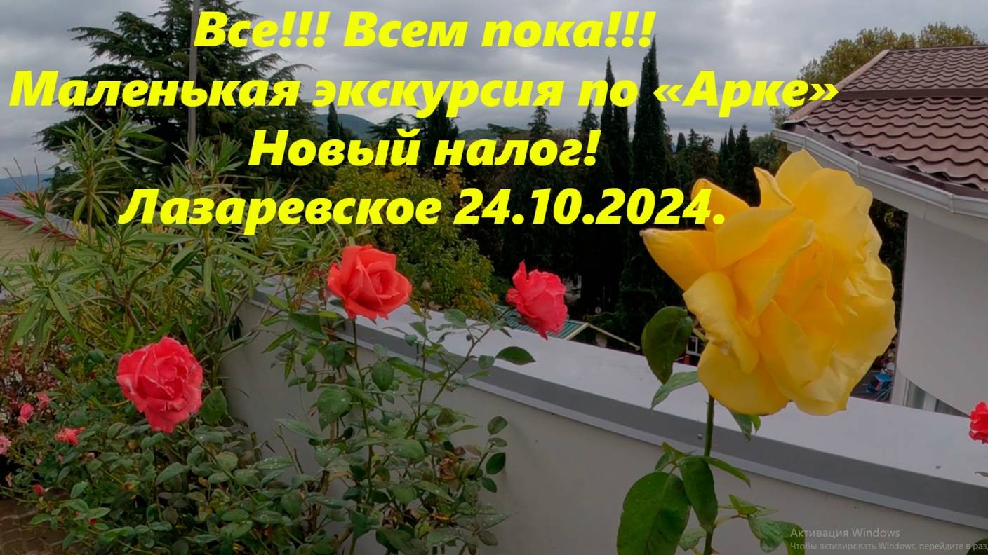 Всем пока! Я уехал!  Маленькая экскурсия по "Арке" Лазаревское 24.10.2024.🌴ЛАЗАРЕВСКОЕ СЕГОДНЯ🌴