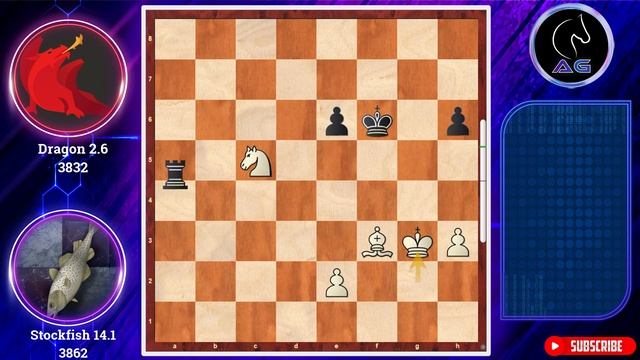 Not a single mistake!! || Stockfish 14.1 vs Dragon 2.6 | chess.com Bullet Finals