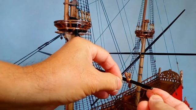 สอนต่อเรือจำลอง ตอนรอกดึงเชือก, EP.123, #Vasa, @Shipmodel