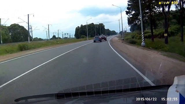 Обгон по сплошной Витебское шоссе