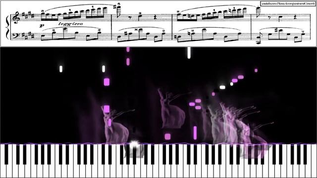 Chaminade -  Lolita (Caprice Espagnol), Relaxing Piano music | Reactive visualizer