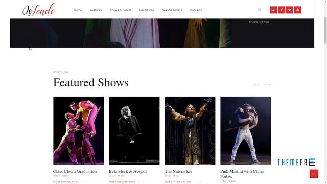 OsTende Theater WordPress Theme      Derick Origen