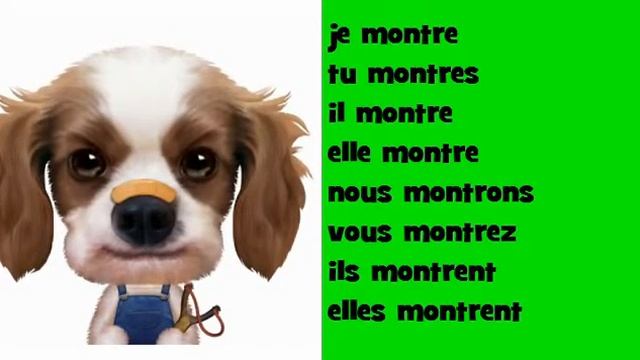 Французский музыкальный сопряжения # Opera Rock # глагол = montrer
