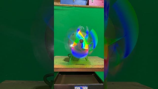 Spinning A CD On A Bench Grinder
