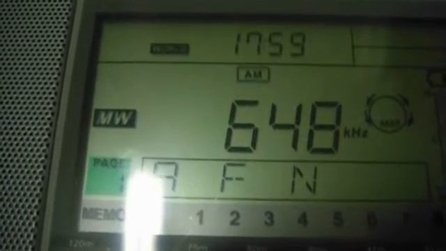 AFN Okinawa 648 kHz [MW DX]