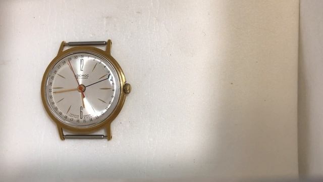 Мужские наручные часы Космос СССР в позолоте