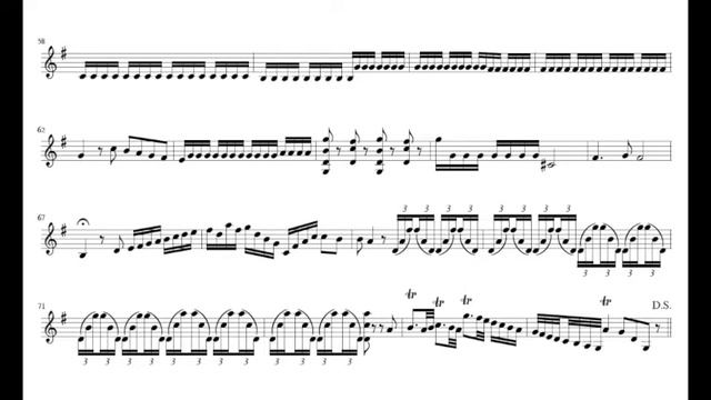Play the Violin sheet music– Hasse 2. Fonti che a sorso（バイオリン 楽譜）／ハッセ アリア〜歌劇「三人の娘たちの賛歌」