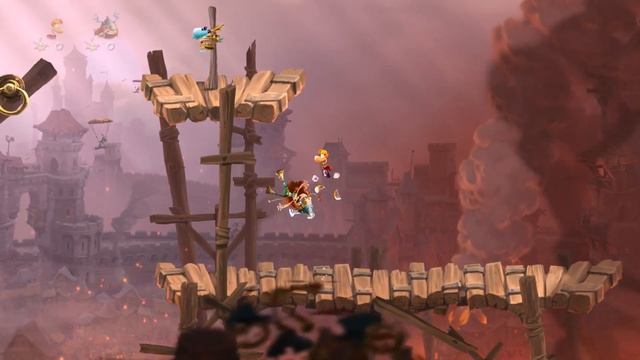 Играю в Rayman Legends, картина тот кто дышит огнем