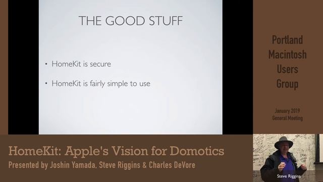 1/2019 General Meeting: HomeKit – APPLE’S VISION FOR HOME AUTOMATION