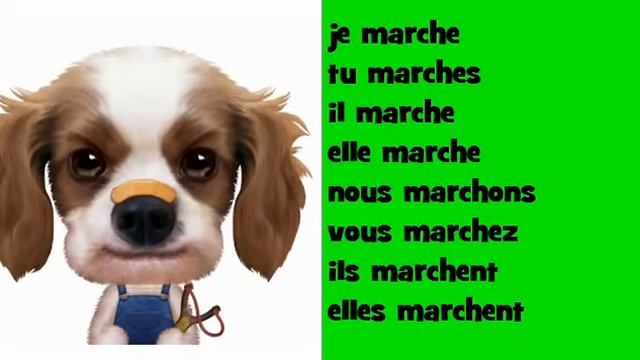 Французский музыкальный сопряжения # Opera Rock # глагол = marcher