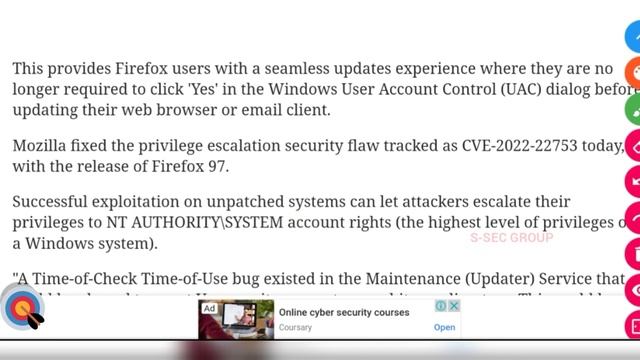 firefox fix critical windows bug | firefox fix critical windows admin privilege