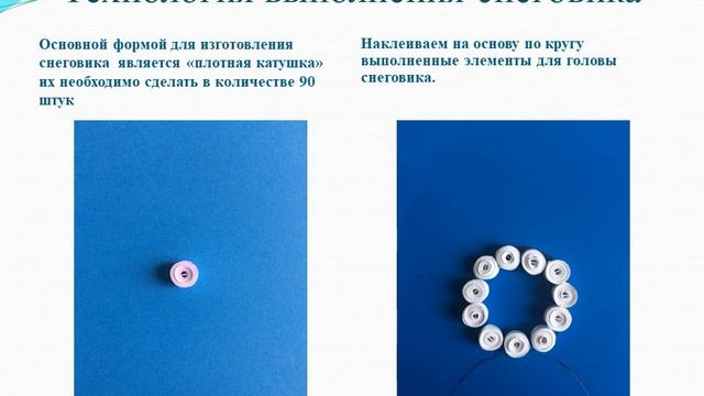 Изготовление плотных катушек для снеговика  Изготовление надрезанной спирали для метлы