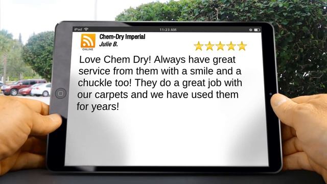 Chem Dry Imperial Carpet Cleaning Kanata Amazing Five Star Review by Julie B
