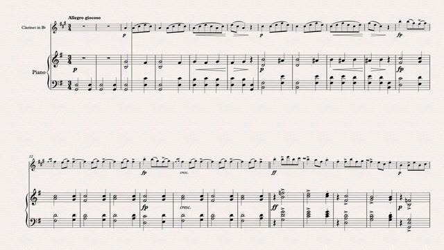 Spring Dance arranged for Clarinet & Piano