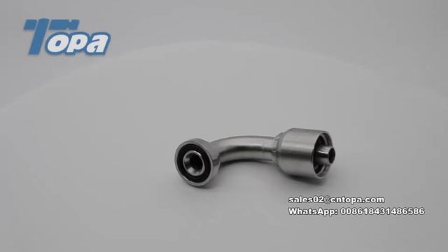 One peice hydraulic fitting flange with O ring.