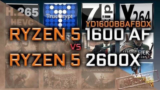 Ryzen 5 1600 AF vs Ryzen 5 2600X Benchmarks - YD1600BBAFBOX