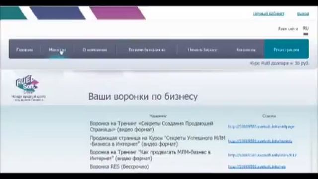 Экскурсия по Личному кабинету Ученика RuElSoft.