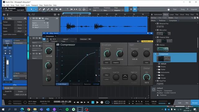 Kompressor i Studio One