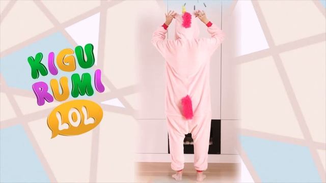 РАДУЖНЫЙ РОЗОВЫЙ ЕДИНОРОГ кигуруми видеообзор