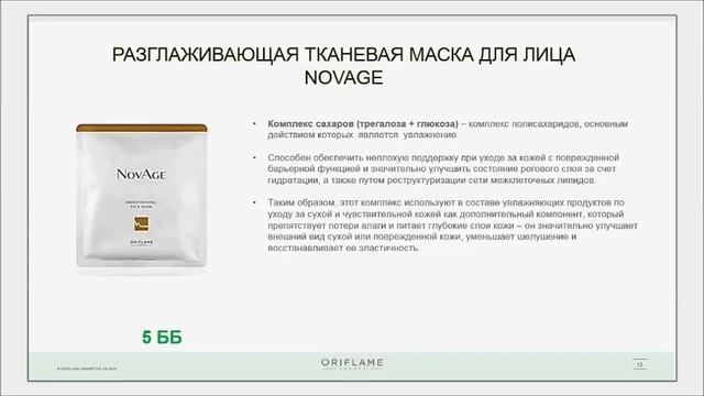 О тканевых масках Oriflame