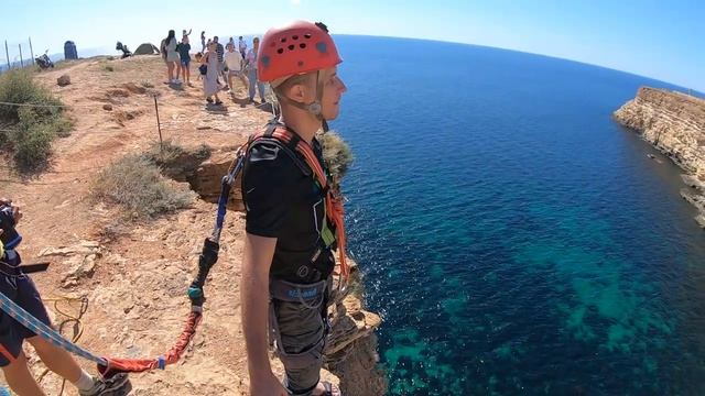 8 09 Глазков Вячеслав Фиолент 62м Прыжки с веревкой в Крыму Jump&Fly