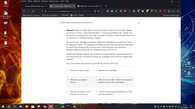 #Windows11 22H2 pour 23H2