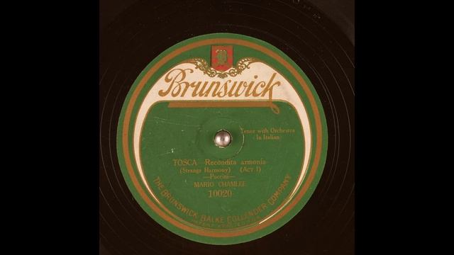 Caruso - Chamlee: 1909 -1920 TOSCA "Recondita Armonia" in HD