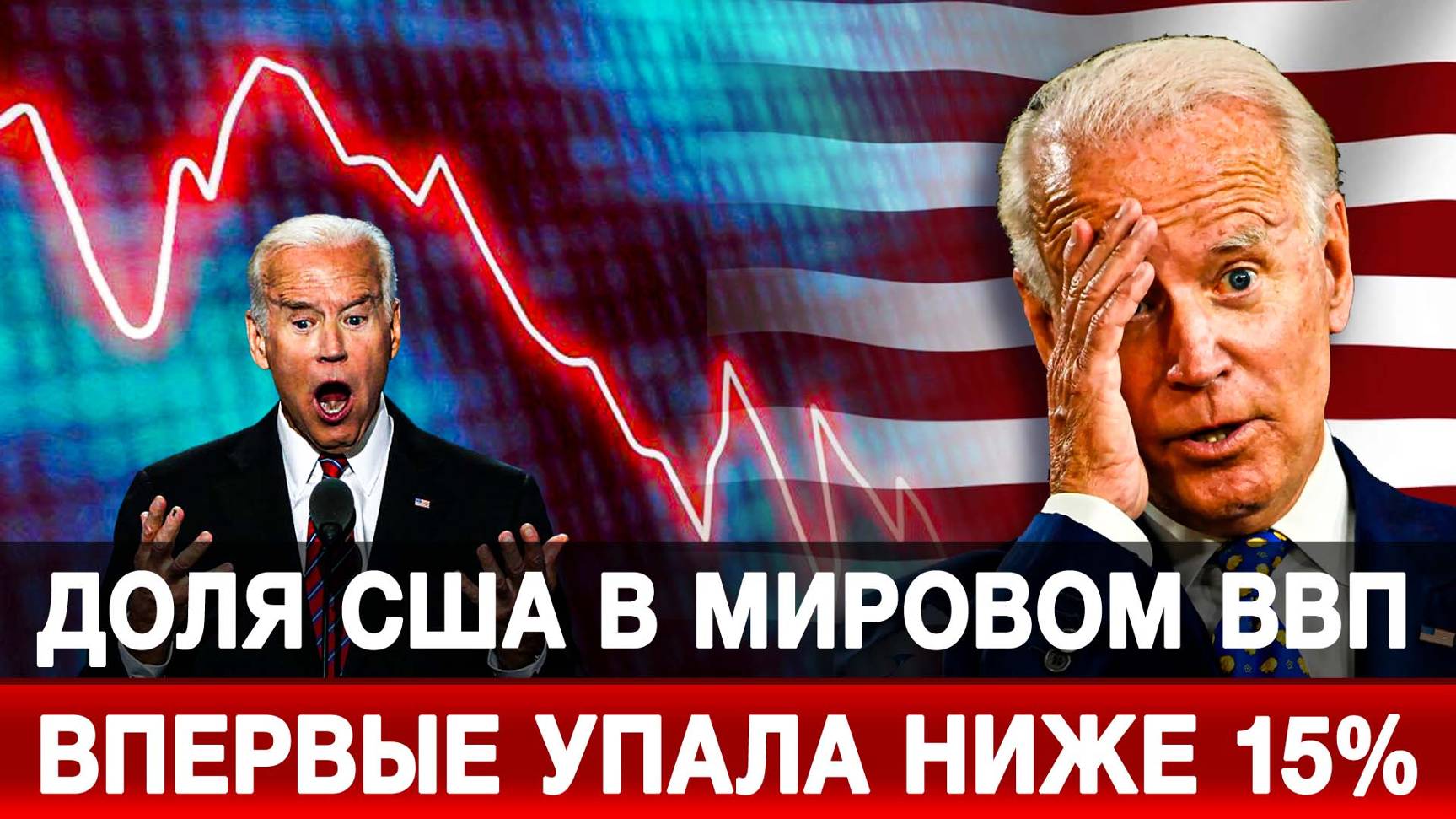 Доля США в мировом ВВП впервые упала ниже 15%