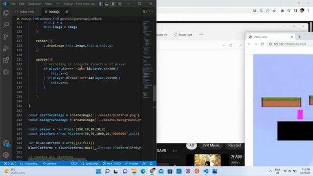 2022 HTML Canvas Platform Game [ Part 14: Parallax Scrolling ]