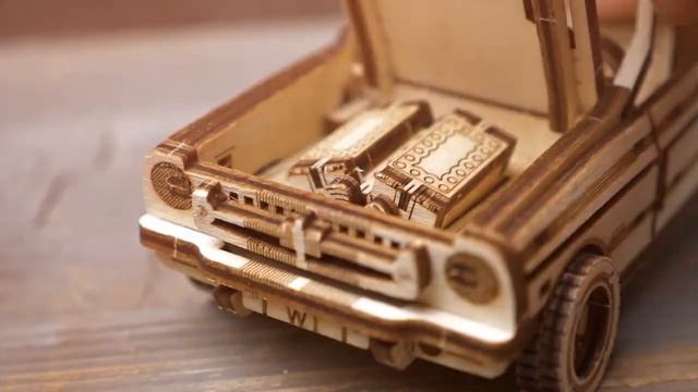 Деревянный 3D конструктор "Набор Автомобилей 4" Wood Trick