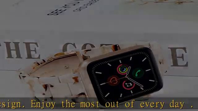 HOPO Compatible With Apple Watch Band 38mm 40mm 41mm 42mm 44mm 45mm 49mm Thin Light Resin Strap Bra