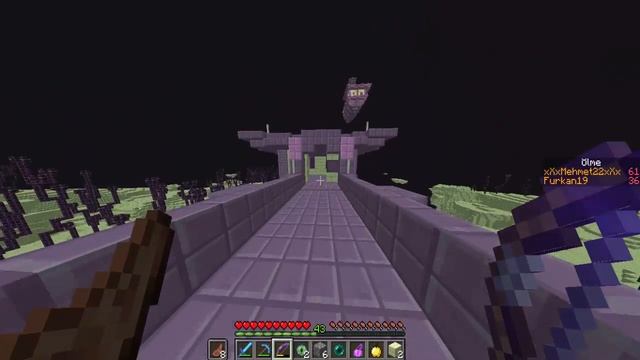 Minecraft-Sade Survival End City e Gidip Kanat Buldum Bölüm #11 Uçuyorum