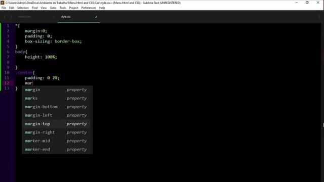 Cамый простой форм для сделать меню C помощью HTML и CSS