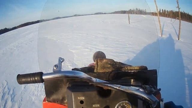 Карелия#рыбалка в тайге#зимняя рыбалка#снегоход Буран#рыбалка#
