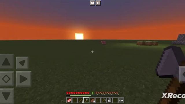 Выживание в плоском мире в Minecraft (2) сделал бесконечный источник булыжника и построил дом 🏡🏡🏡