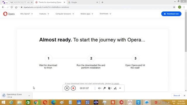 How to download and install opera Browser