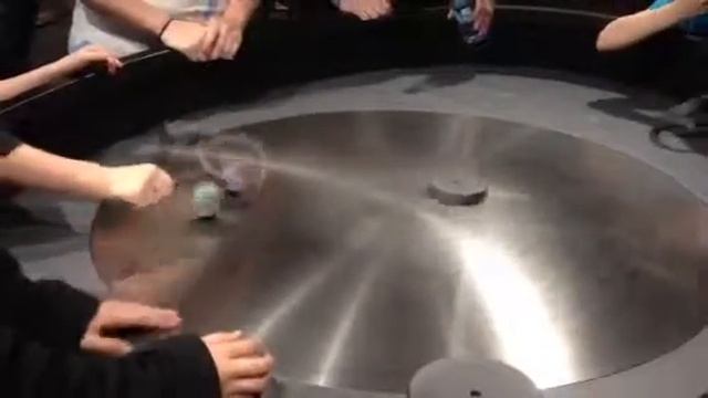 Metal wheel at Mid America Science Museum