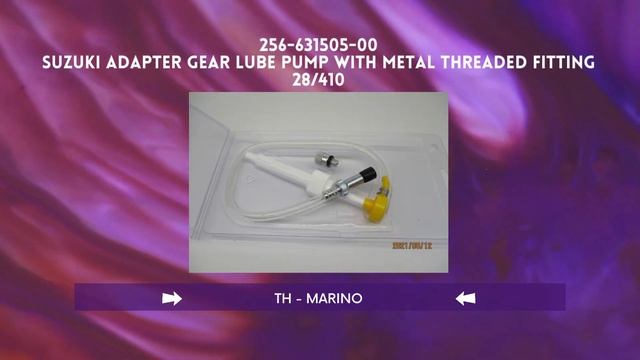 256-631505-00 Suzuki Adapter Gear Lube Pump With Metal Threaded Fitting 28/410