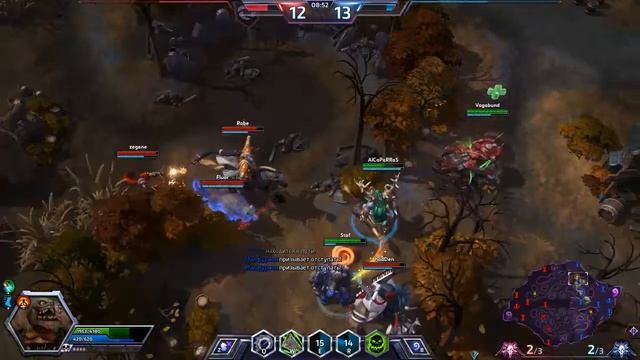 Heroes of the Storm. Стежок, Тайкус, Кувалда, Иллидан (Лига героев)